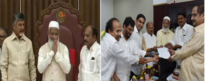 శాసన మండలి చైర్మన్ గా షరీఫ్ ఏకగ్రీవ ఎన్నిక