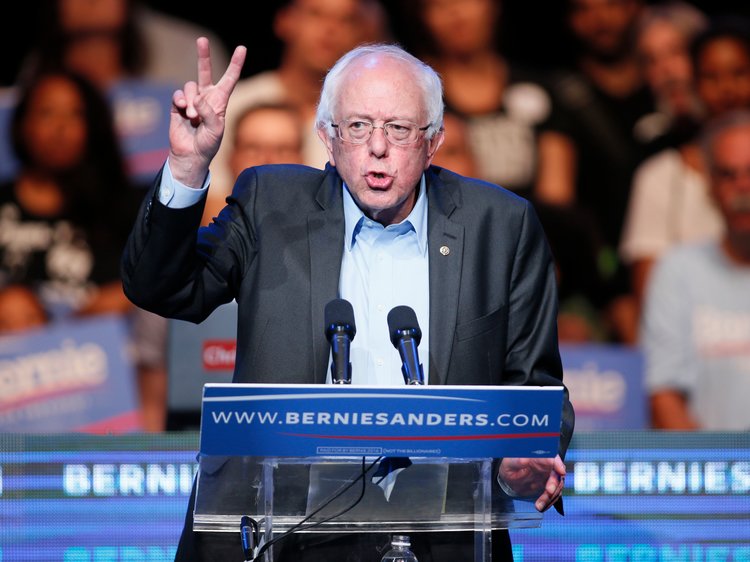 ఎన్నికల ప్రాచారం ప్రారంభించిన శాండర్స్