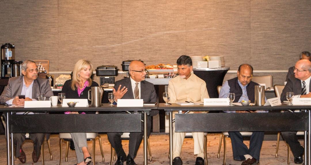 ప్రవాస సీఈఓలతో చంద్రబాబు భేటీ