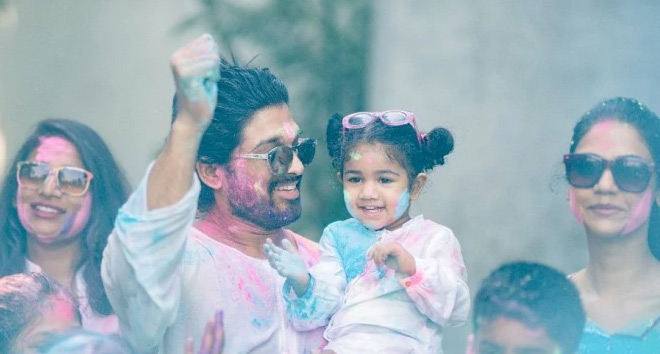 అల్లు వారింట హోలీ సందడి