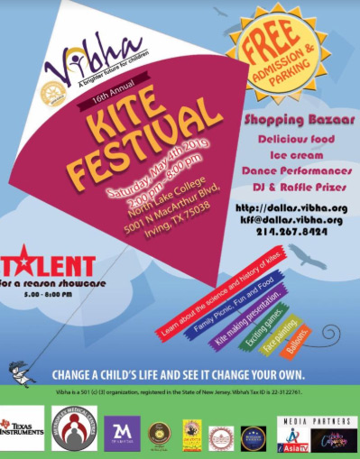 Vibha 16th Annual Kite Festival on 4th May 2019