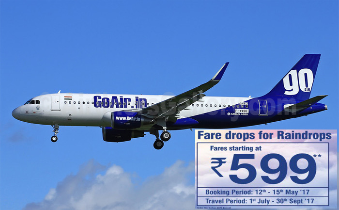 GoAir’s Monsoon Campaign, fares starting at Rs 599