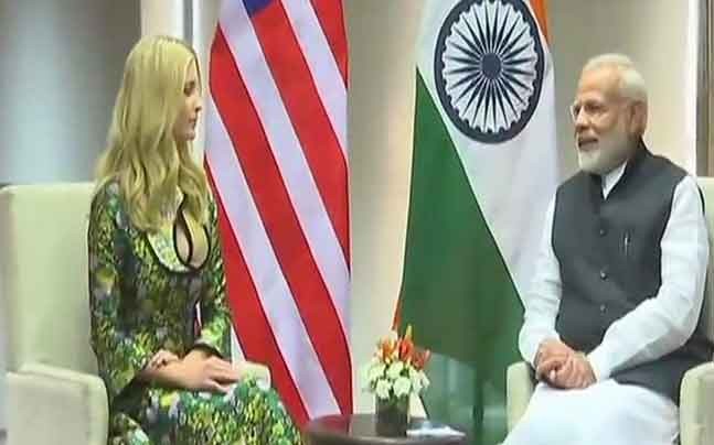 ప్రధాని మోదీకి ఇవాంకా ట్రంప్ అభినందనలు