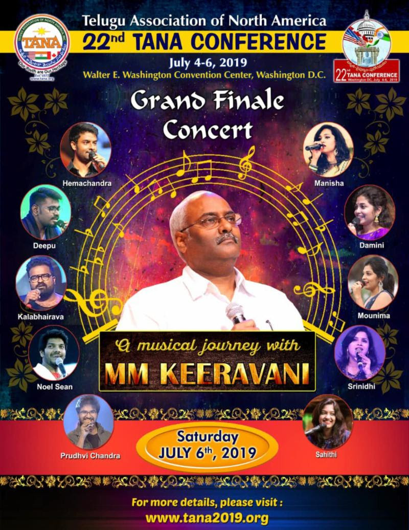 22nd TANA Conference – Grand Finale Concert on 6th July 2019