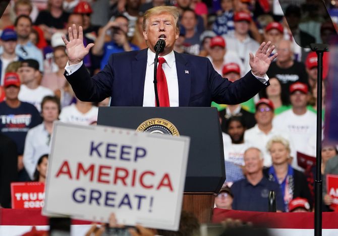 అధ్యక్ష ప్రచారంలోకి దిగిన ట్రంప్