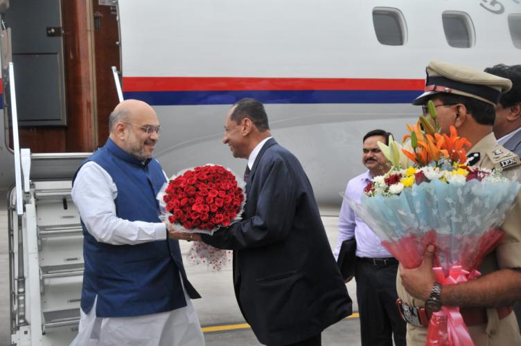 హైదరాబాద్ ను సందర్శించిన కేంద్ర హోం శాఖ మంత్రి అమిత్ షా