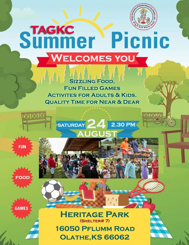 TAGKC PICNIC – Saturday, Aug 24th 2019
