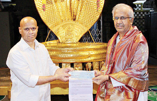 తిరుమల శ్రీవారికి రిలయన్స్‌ రూ.1.11 కోట్ల విరాళం