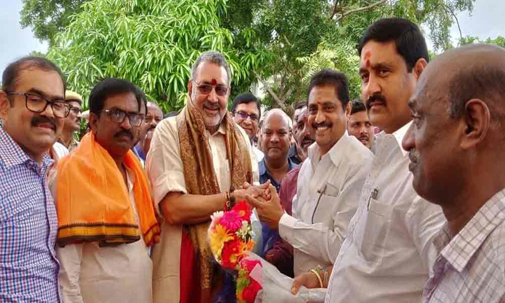 విజయనగరం జిల్లాలో కేంద్ర మంత్రి పర్యటన