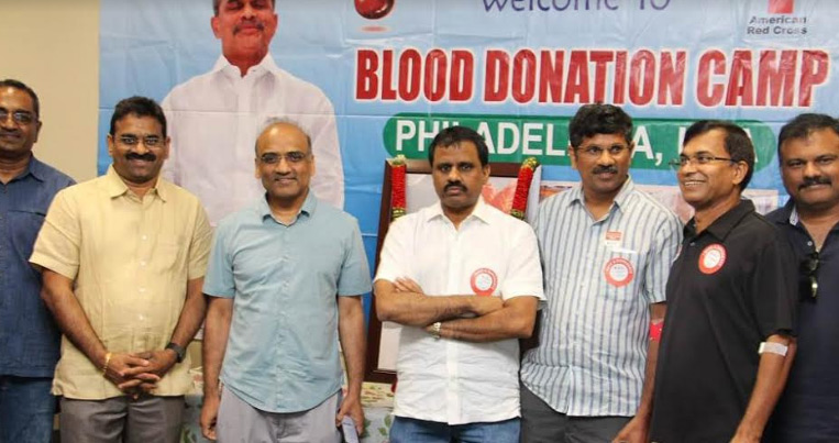 ఫిలడెల్ఫియాలో మెగా రక్తదాన శిబిరం