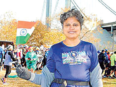 న్యూయార్క్‌ మారథాన్‌లో గండ్ర జ్యోతి