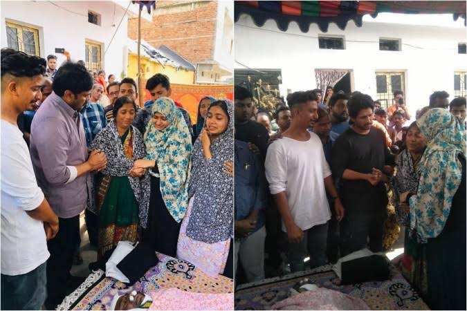 అభిమాని కుటుంబానికి మెగాస్టార్‌ పరామర్శ