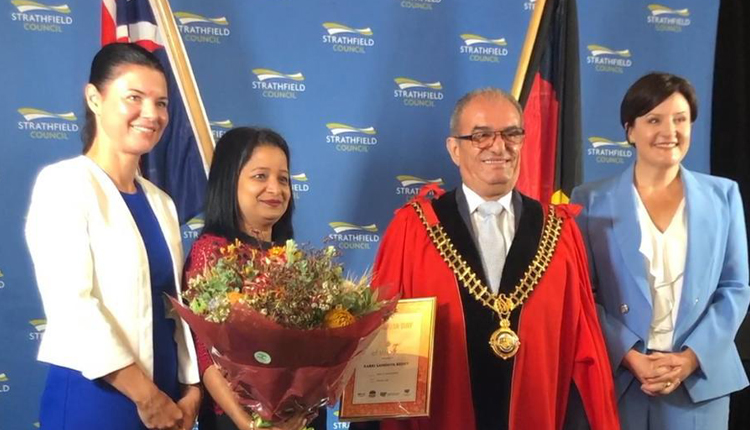 ఆస్ట్రేలియాలో భారతసంతతి మహిళకు అరుదైన పురస్కారం