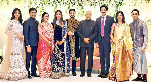 ఘనంగా సీఎం రమేష్ కుమారుడి వివాహ రిసెప్షన్