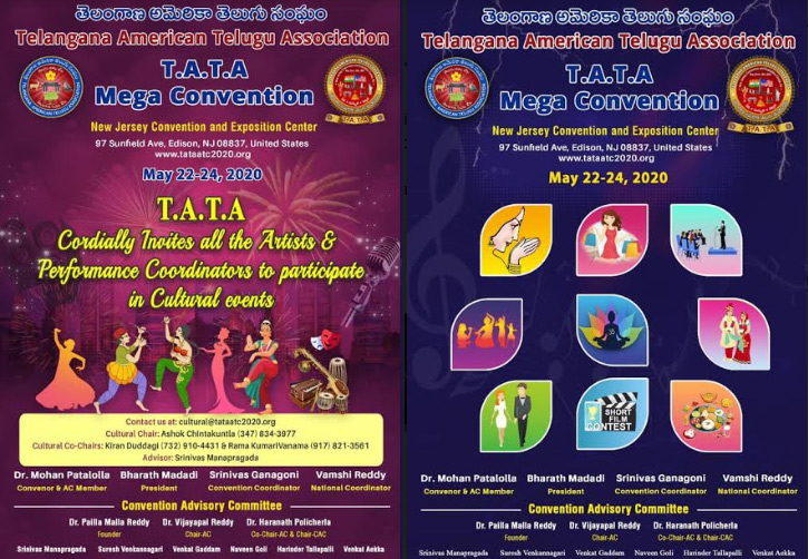 TATA Mega Convention from May 22-24th 2020 in NJ