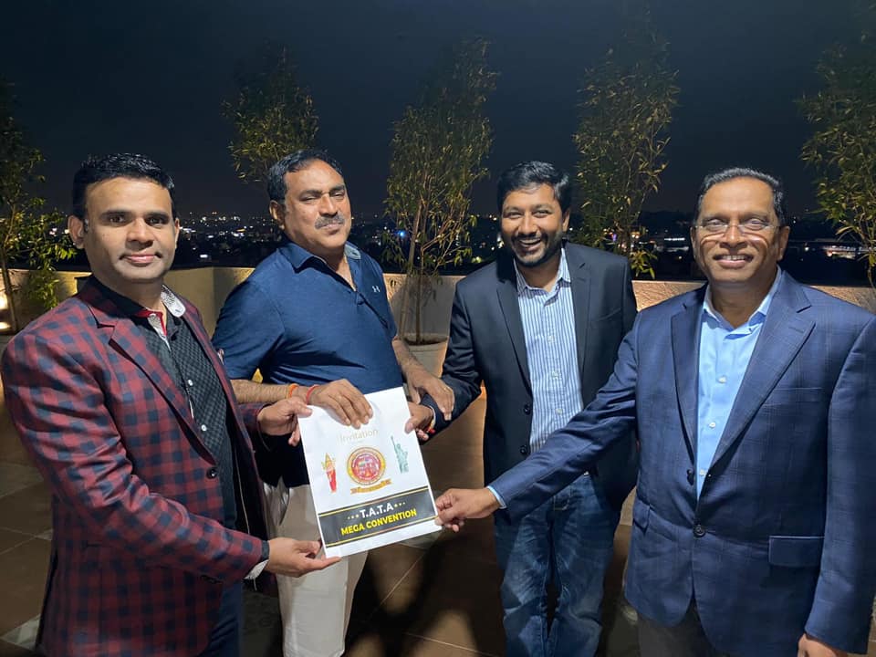 T.A.T.A Team Invites Minister Errabelli Dayakar Rao to T.A.T.A Mega Convention
