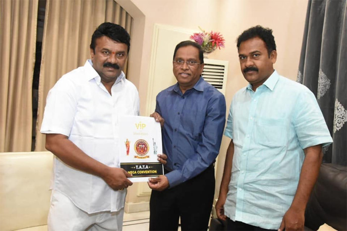 T.A.T.A Convener invites Minister Talasani to T.A.T.A Mega Convention