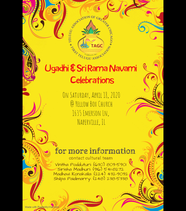 TAGC Ugadi and SriRamaNavami Celebrations on Apr 18