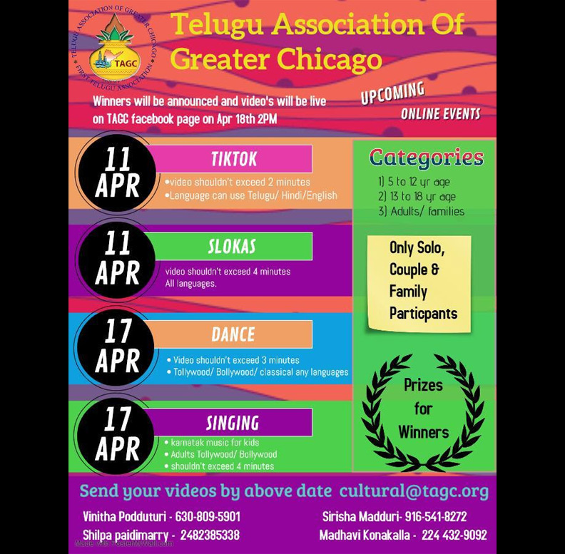 TAGC Upcoming Online Events