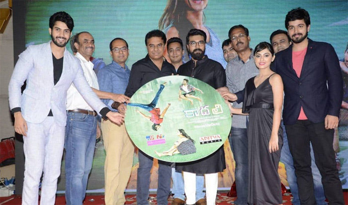 కేటీయార్-రామ్ చరణ్ లు విడుదల చేసిన “కాదలి” ఆడియో!