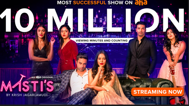 Director Krish Jagarlamudi’s aha original web series Masti’s registers big numbers!