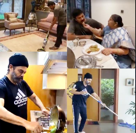 ‘బీ ది రియల్ మెన్’  ఛాలెంజ్ తో మెగాస్టార్ చిరంజీవి, విక్టరీ వెంకటేష్