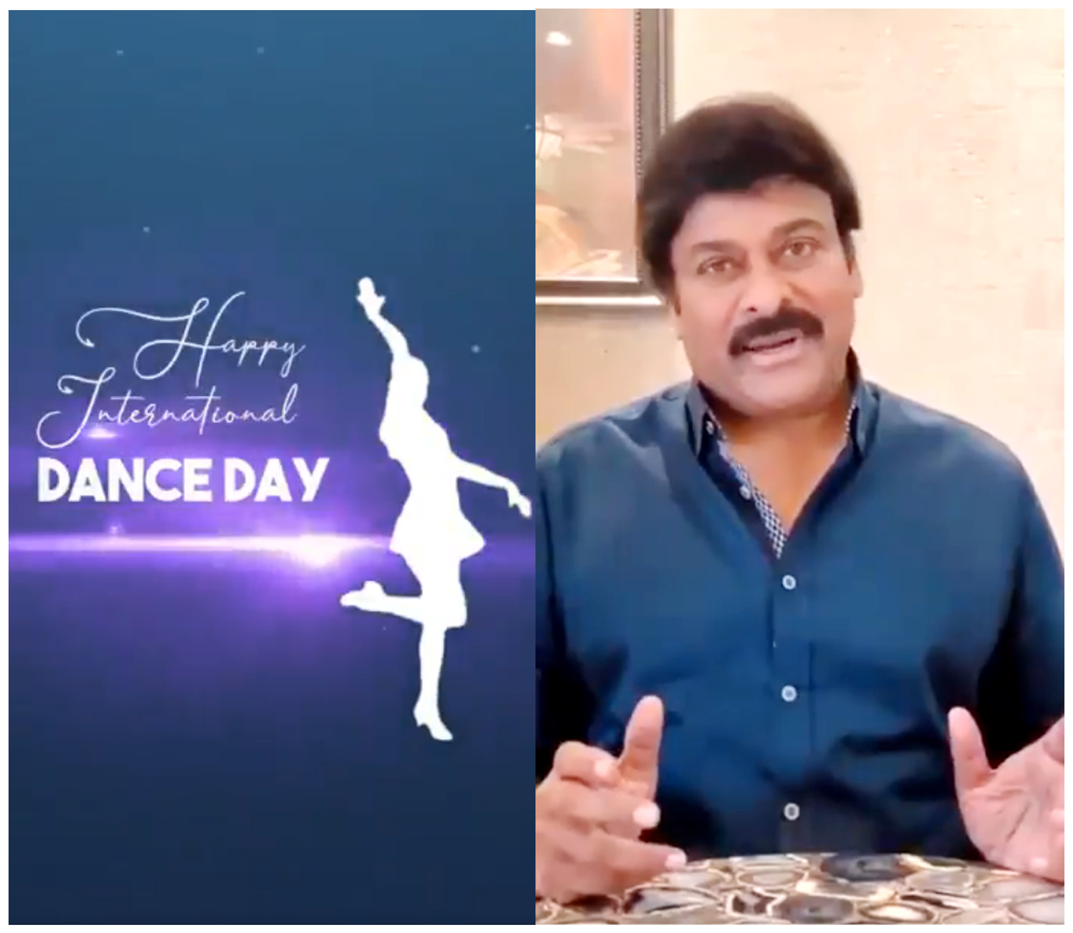 డాన్స్ అన్నది ఓ మెడిటేషన్ లాంటిది ఈ రోజు ఇంటిల్లిపాది డాన్స్ చేయండి – మెగాస్టార్ చిరంజీవి