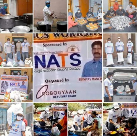 పేదల ఆకలి బాధలు తీరుస్తున్న నాట్స్