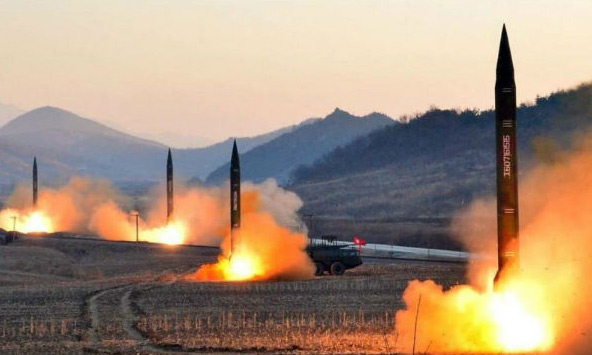 మళ్లీ క్షిపణి పరీక్షలు నిర్వహించిన ఉత్తరకొరియా! అమెరికా యుద్ధనౌకలే లక్ష్యమా?