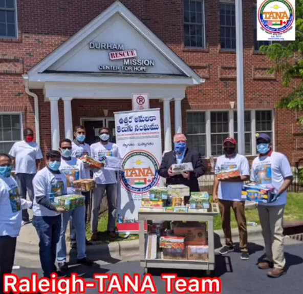 మాస్క్ లు, ఫుడ్ పంపిణీ చేసిన తానా అప్పాచియాన్ టీమ్