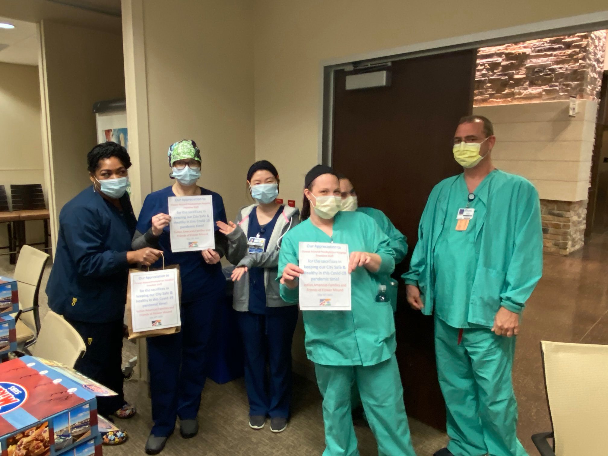 Texas Health Staff Appreciated The Gesture From Indian American Families 