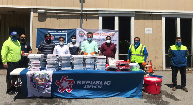 తానా వెస్ట్ టీమ్ ఆధ్వర్యంలో ఫ్రంట్‍లైన్‍ సిబ్బందికి అభినందన