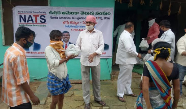గ్రేటర్ హైదరాబాద్‌ పరిధిలోని 500 పేద కుటుంబాలకు నాట్స్ సాయం