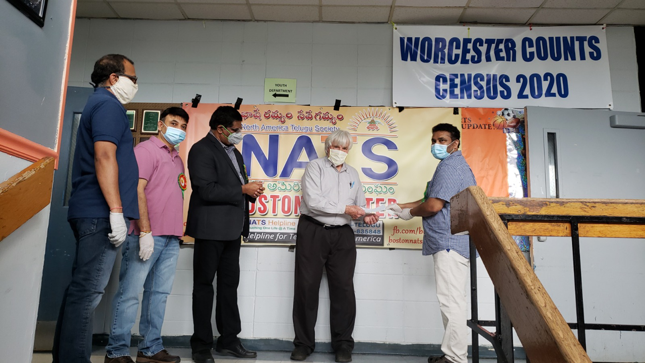 ఫ్రెండ్లీ హౌస్‌కి నాట్స్ బోస్టన్ విభాగం విరాళం