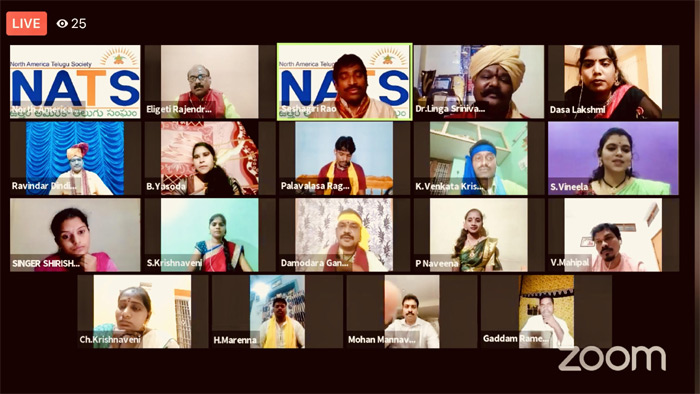 నాట్స్ వెబినార్ ద్వారా తెలుగు జానపదాల హోరు