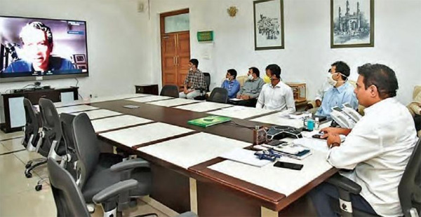 వరల్డ్ ఎకనామిక్ ఫోరం సమావేశంలో పాల్గొన్న మంత్రి కేటీఆర్