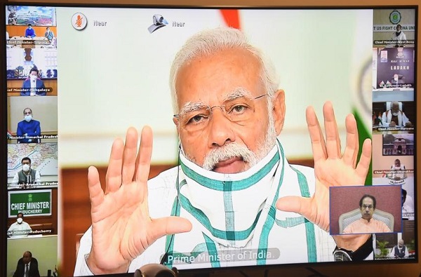 సీఎంలతో ప్రధాని మోదీ వీడియో కాన్ఫరెన్స్