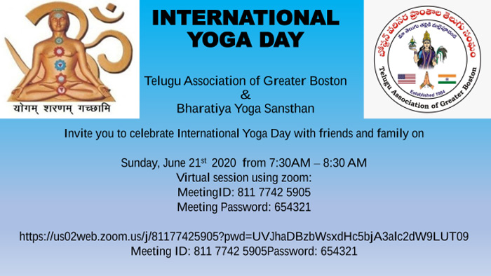 TAGB International Yoga Day Announcement