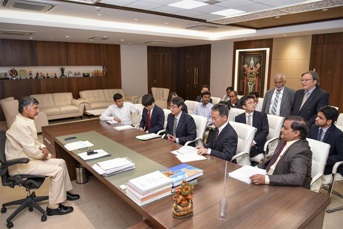 Japanese Delegation meets CM Chandrababu