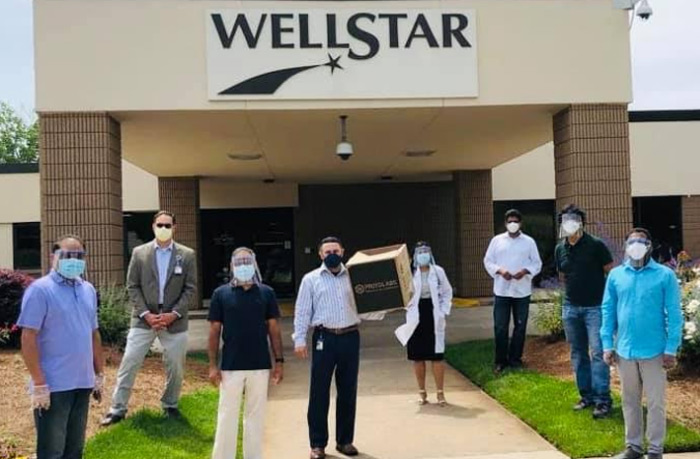 తానా అట్లాంటా టీమ్ ఆధ్వర్యంలో ఫేస్ షీల్డ్ ల పంపిణీ