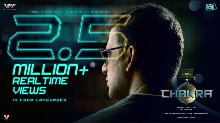 దక్షిణాది భాషల్లో ట్రెమండస్ రెస్పాన్స్ తో యాక్షన్ హీరో విశాల్ ‘చక్ర’ ట్రైలర్