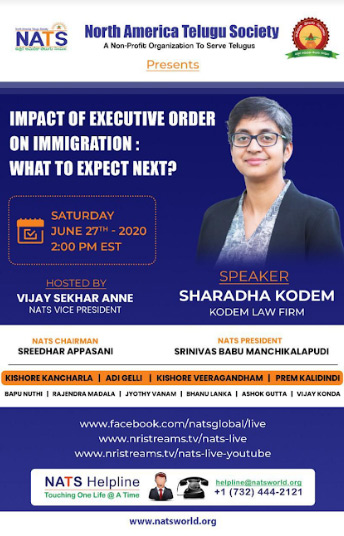 ఇమ్మిగ్రేషన్ అంశాలపై నాట్స్ వెబినార్