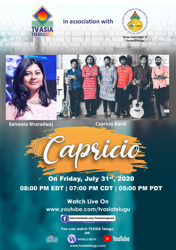Watch live performance by Capricio Band, Art workshop and many more…