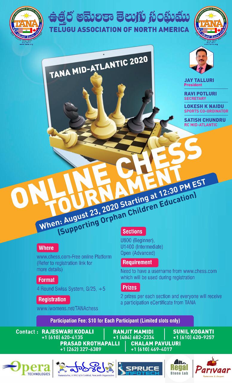 TANA Mid-Atlantic Online Chess Tournament