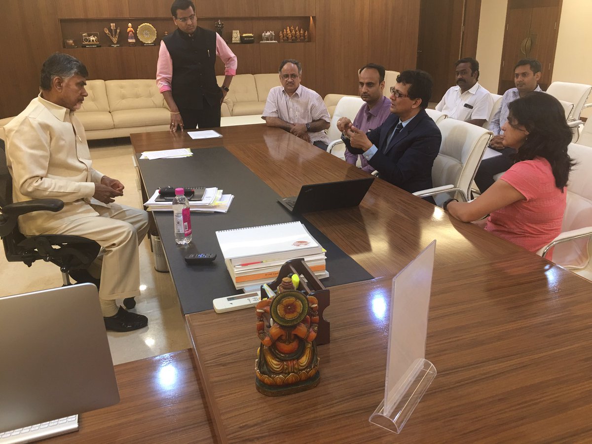 Ap Cm Meets Microsoft Vp Regarding Kaizala App 