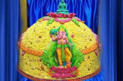 ఖైరతాబాద్ గణపతికి తాపేశ్వరం లడ్డూ