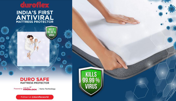 భారతదేశ మొట్టమొదటి యాంటీ వైరల్ మ్యాట్రెస్ ప్రొటెక్టర్ ను ఆవిష్కరించిన డ్యూరోఫ్లెక్స్ భారతదేశ మొట్టమొదటి యాంటీ వైరల్ మ్యాట్రెస్ ప్రొటెక్టర్ ను ఆవిష్కరించిన డ్యూరోఫ్లెక్స్