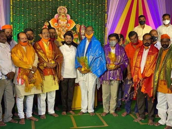 బాలాపూర్ గణనాథునికి పూజలు నిర్వహించిన భాగ్యనగర్ గణేష్ ఉత్సవ సమితి