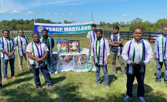 మేరీల్యాండ్ లో వైఎస్సార్ సేవలను స్మరించుకున్న అభిమానులు