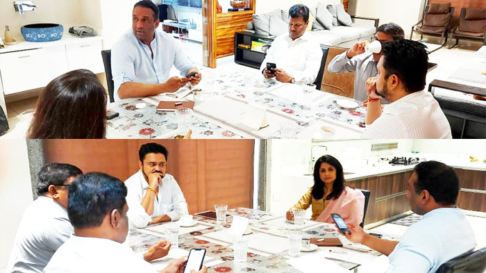 కైనటిక్ గ్రీన్ ప్రతినిధులతో మంత్రి మేకపాటి భేటీ